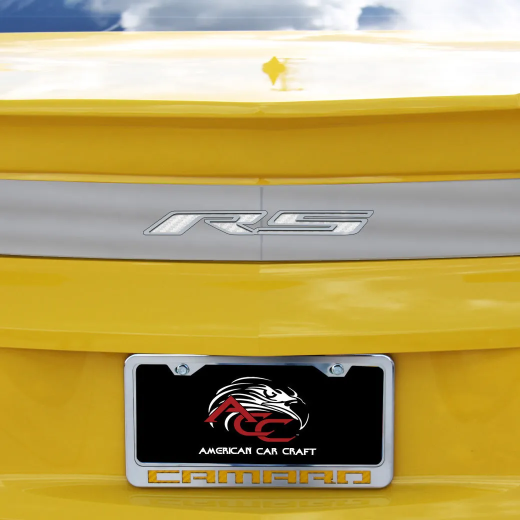 2010-2013 Camaro RS - RS Trunk Lid Plate - Polished