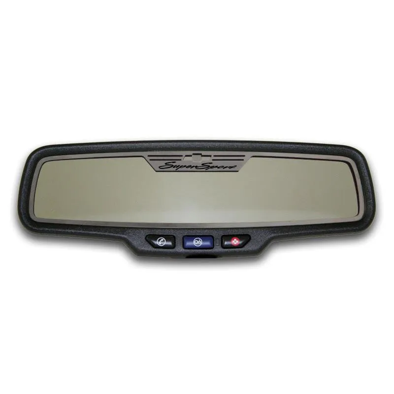 2010-2014 Camaro SS - Rear View Mirror Trim 'SuperSport' Rectangle mirror- Brushed Stainless