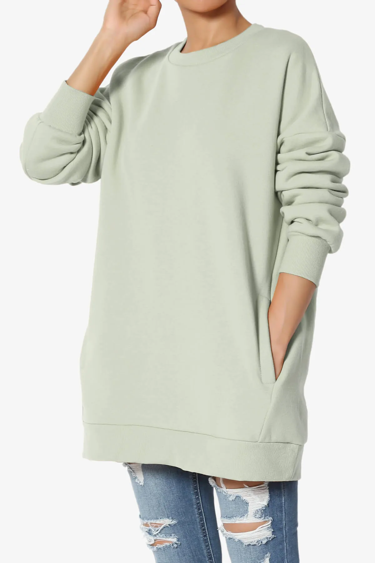 Accie Crew Neck Pullover Sweatshirts PLUS