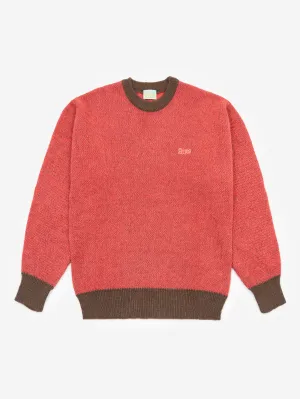 Aries Brushed Mohair Crew Neck Knit - Pink