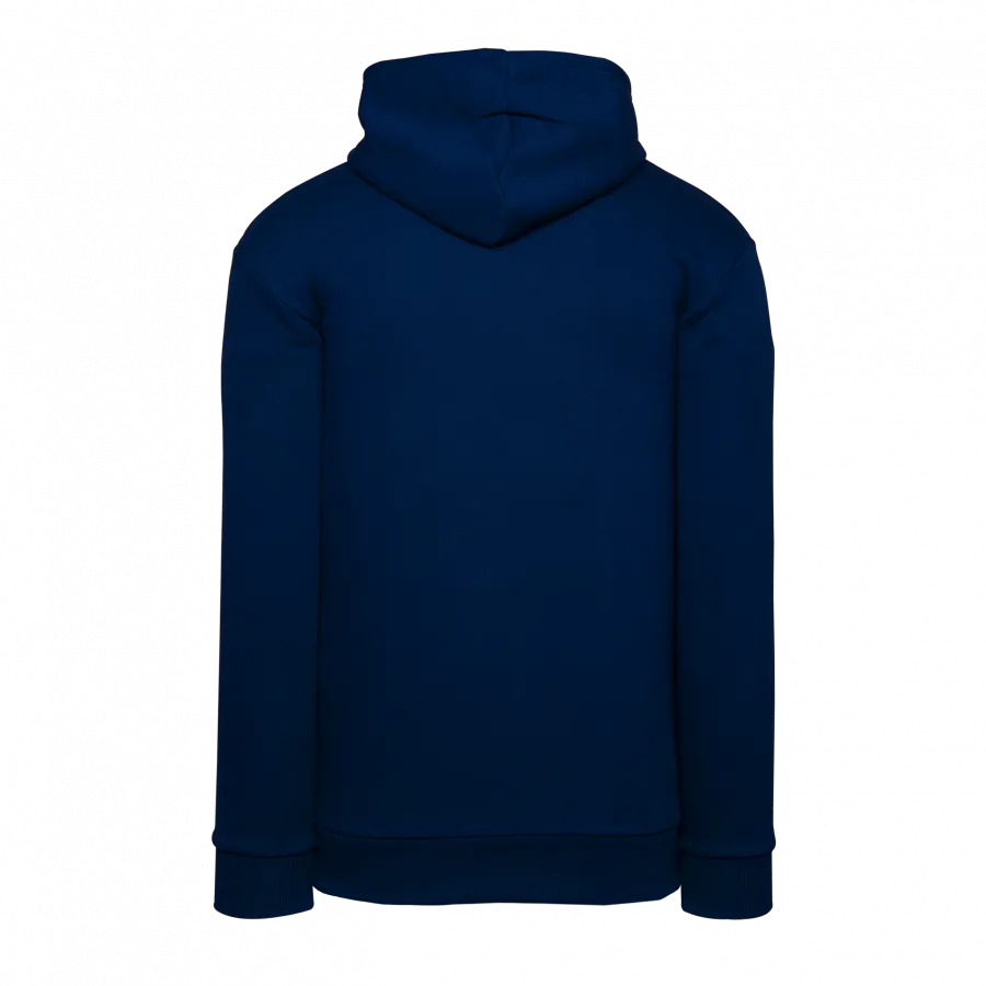 Athletic Knit (AK) A3000Y-004 Navy Youth Apparel Cotton Hooded Sweatshirt