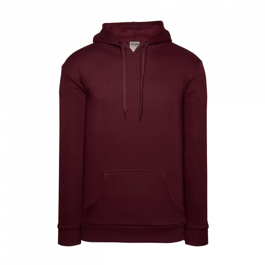 Athletic Knit (AK) A3000Y-009 Maroon Youth Apparel Cotton Hooded Sweatshirt