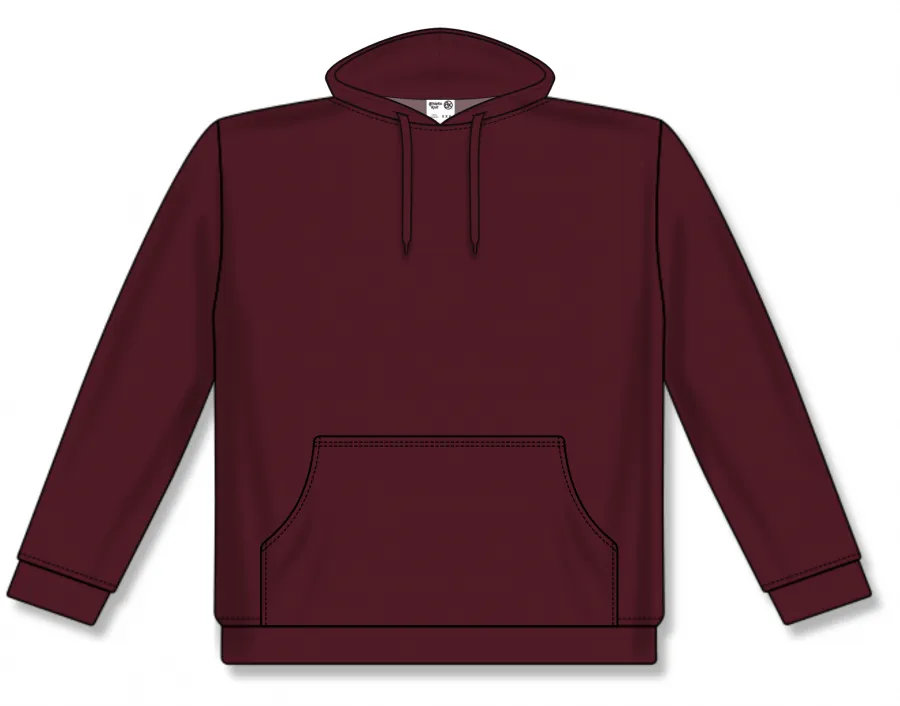 Athletic Knit (AK) A3000Y-009 Maroon Youth Apparel Cotton Hooded Sweatshirt