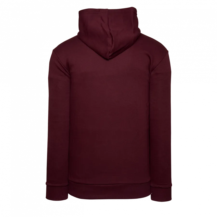 Athletic Knit (AK) A3000Y-009 Maroon Youth Apparel Cotton Hooded Sweatshirt