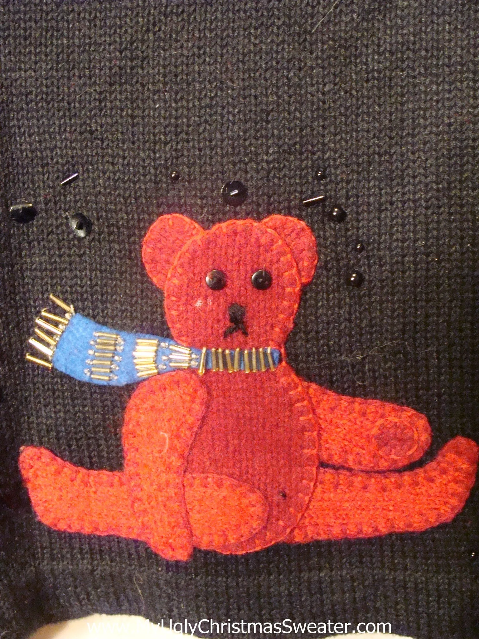 Bear Themed Light Up Christmas Sweater