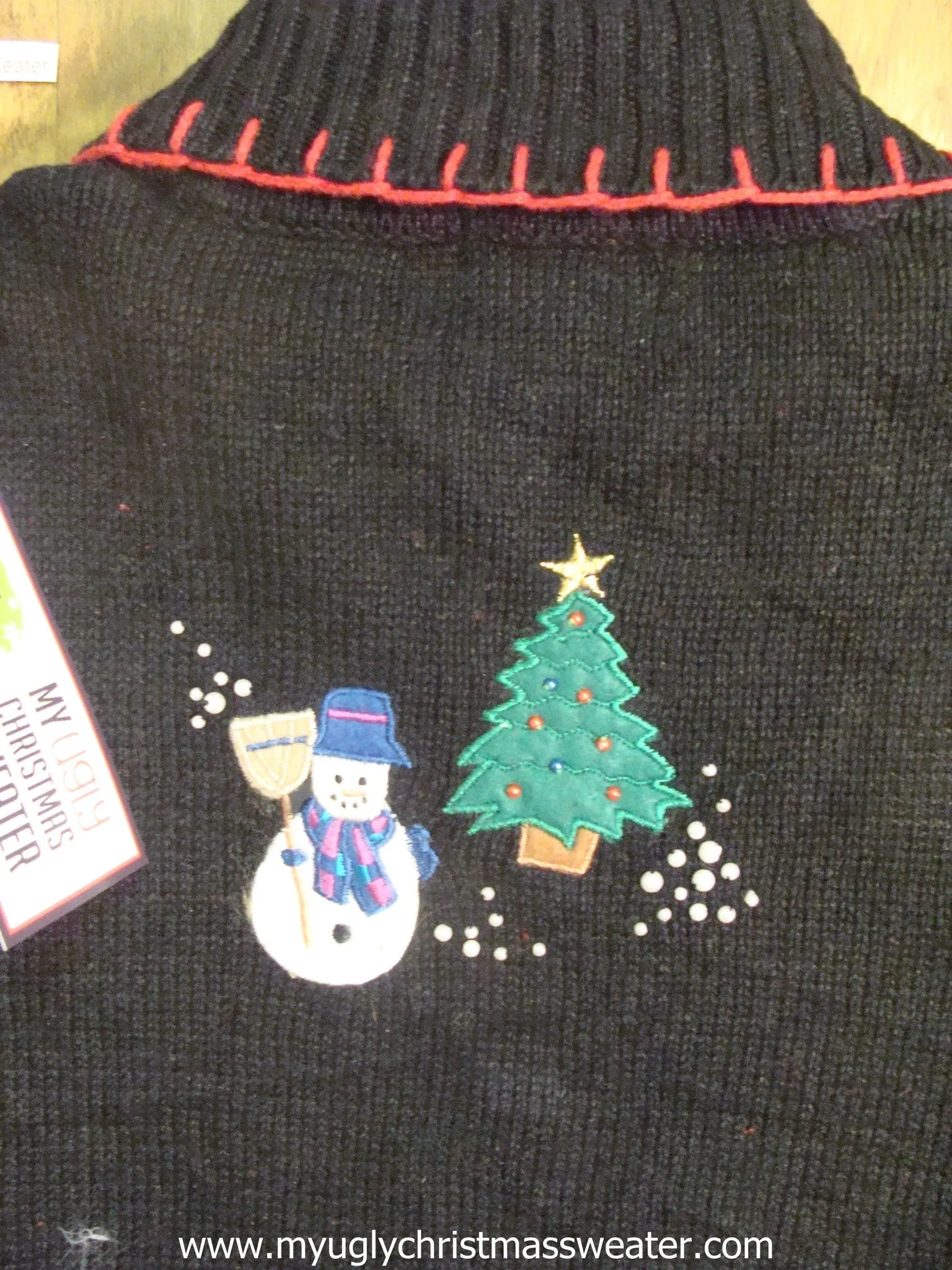 Bling Snow and Snowmen Ugly Christmas Sweater Vest