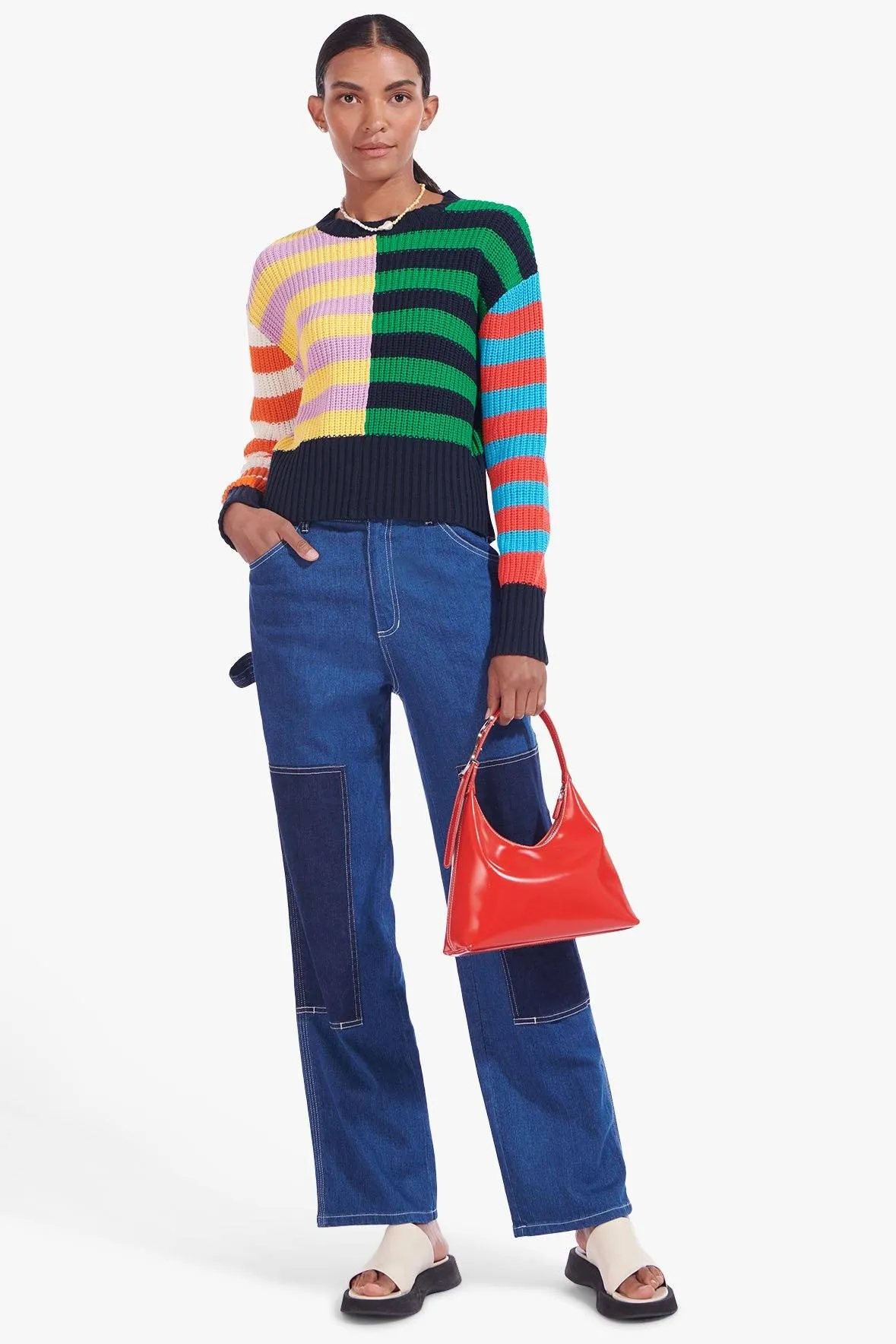 BRIDGEPORT SWEATER | CABANA STRIPE MULTI