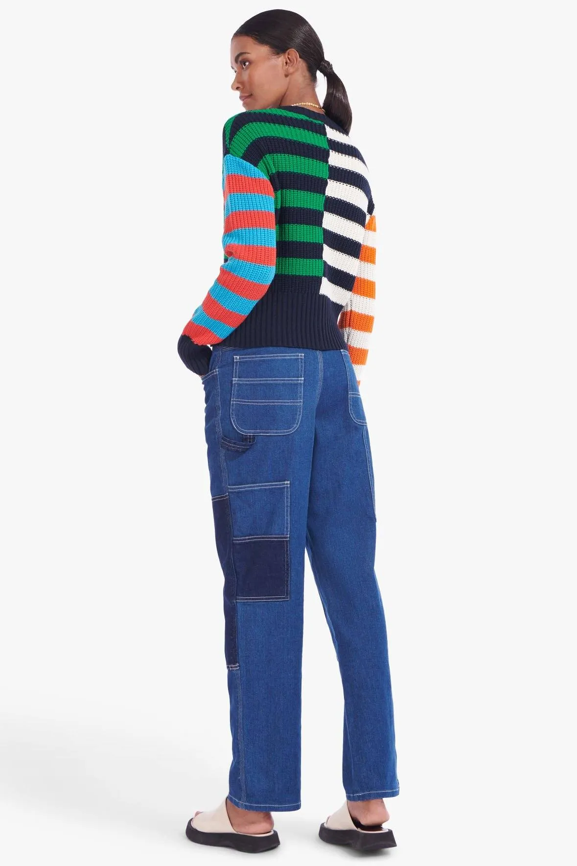 BRIDGEPORT SWEATER | CABANA STRIPE MULTI