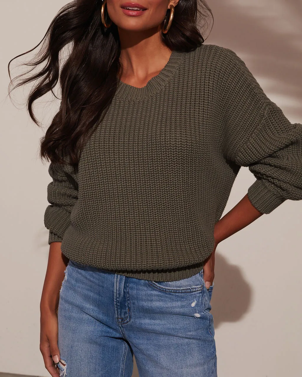 Bundle Leisure Chunky Knit Sweater