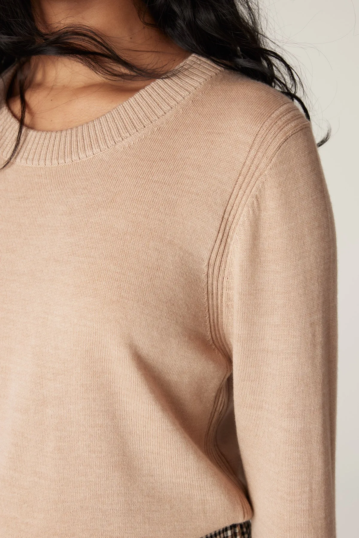 Cable Nina Merino Jumper - Camel