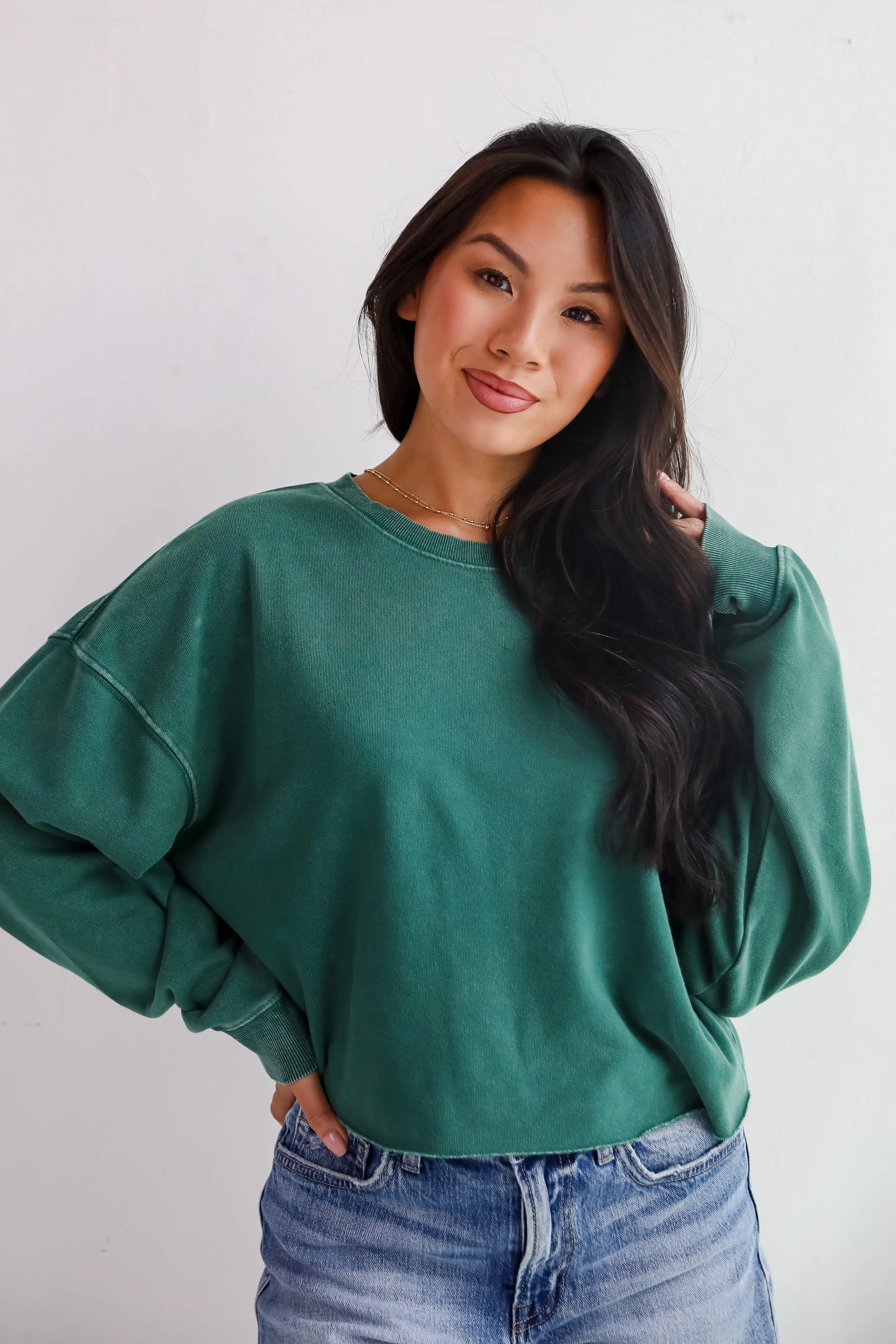 Chill Out Cropped Pullover - DU DEAL