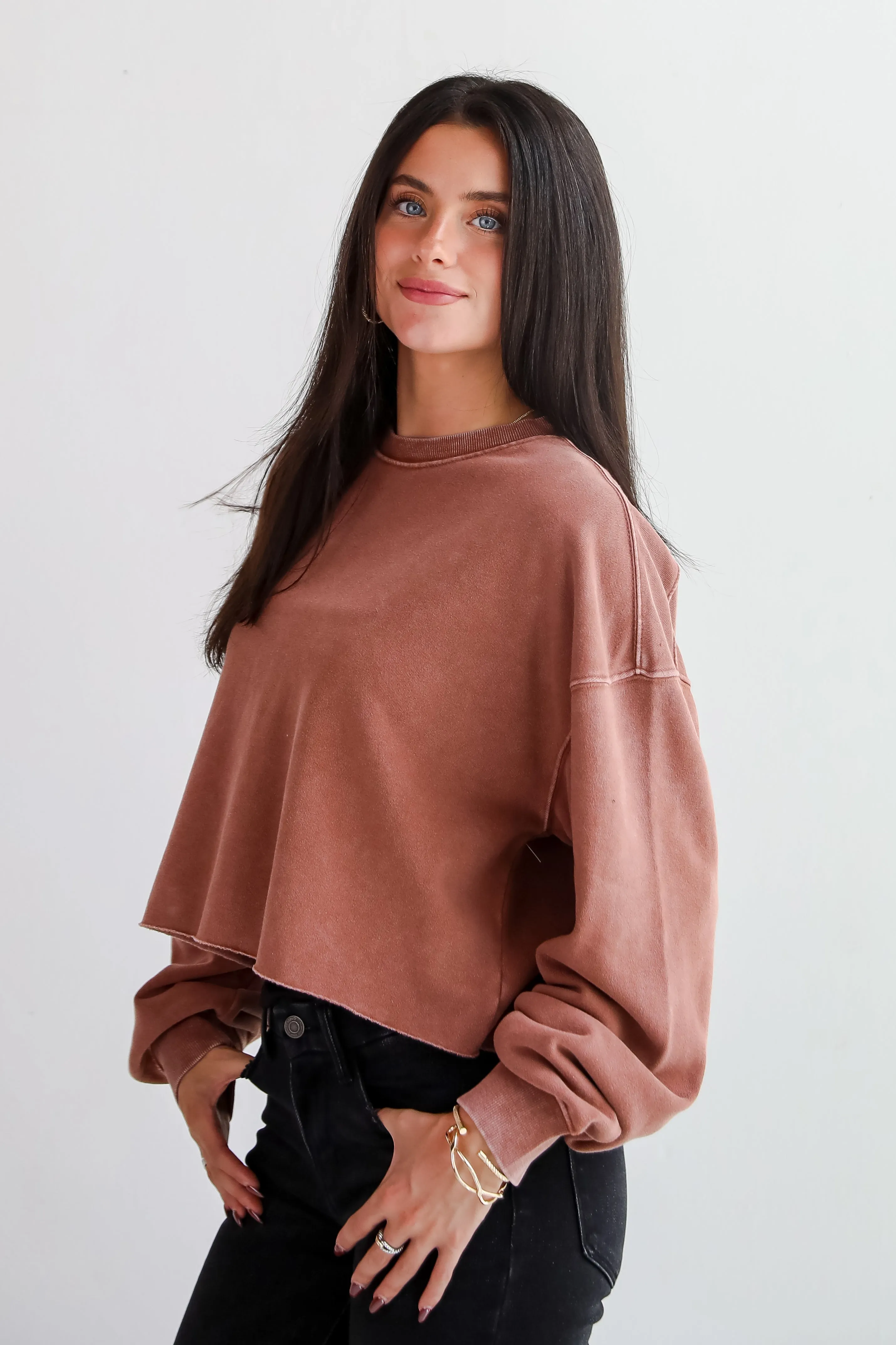 Chill Out Cropped Pullover - DU DEAL