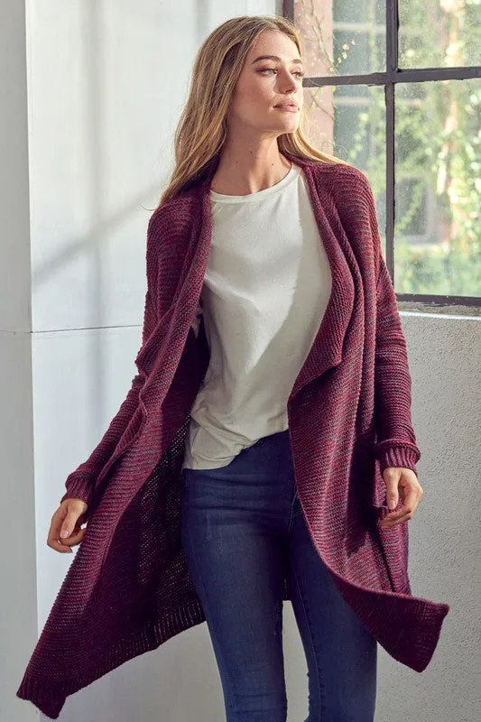 CHUNKY SWEATER KNIT CARDIGAN