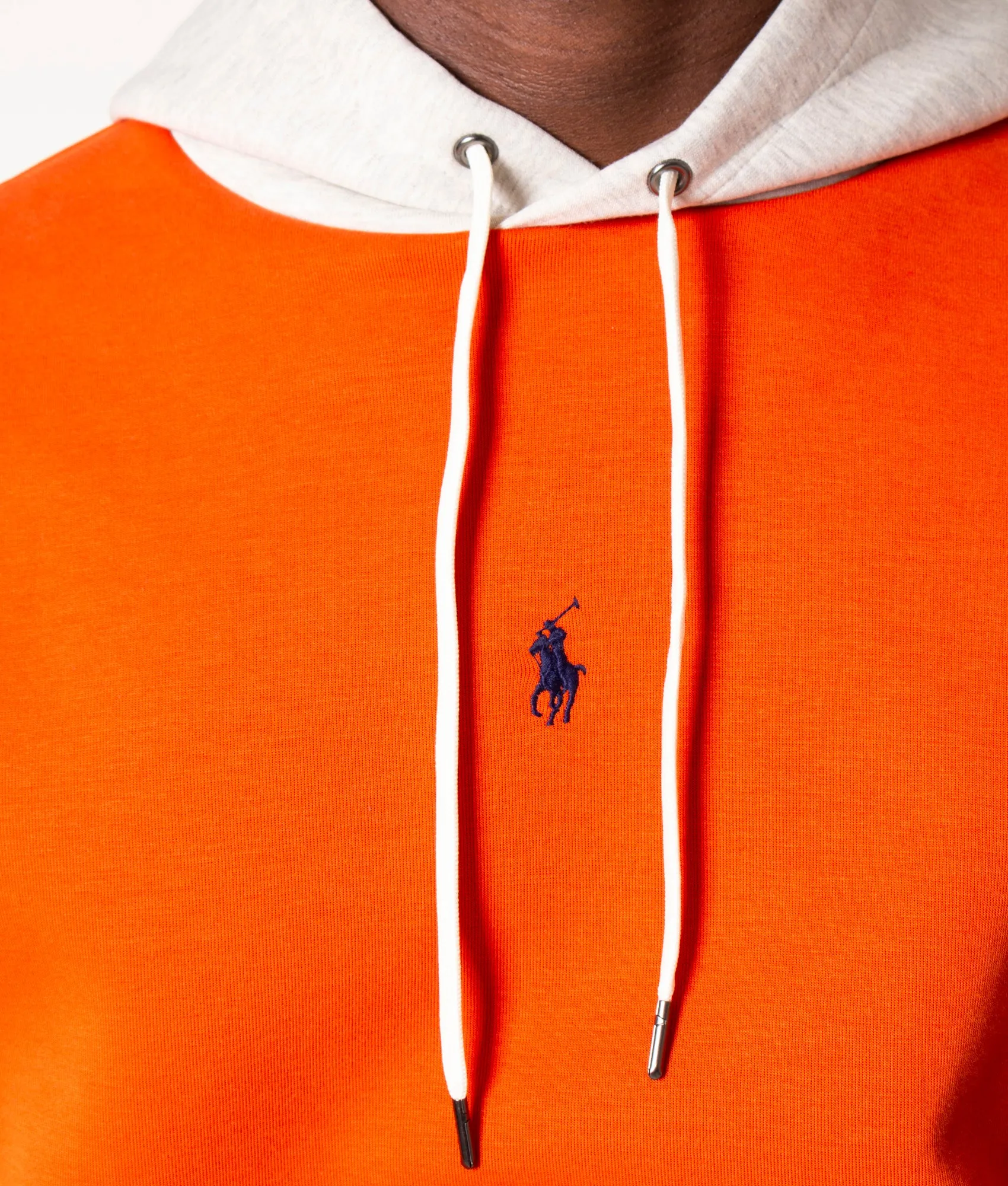 Colour-Blocked Knit Hoodie