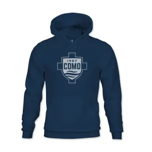 Como 1907 Color Badge Youth Fleece Pullover Hoodie - Navy