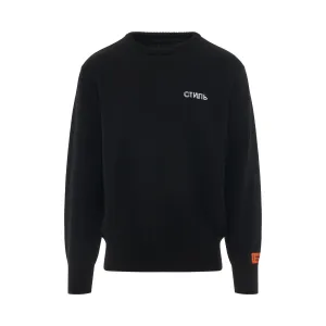 CTNMB Knit Crewneck Jumper in Black