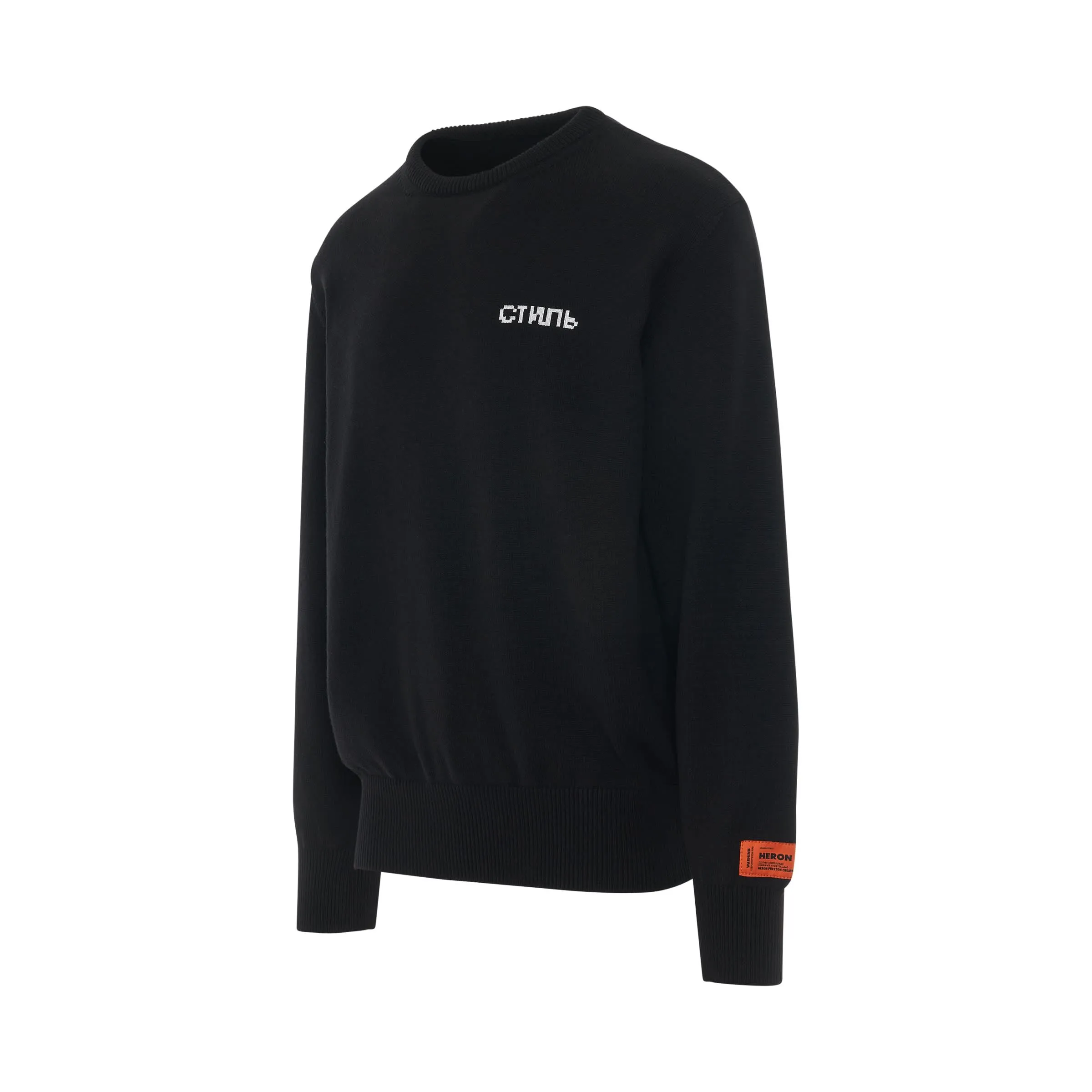 CTNMB Knit Crewneck Jumper in Black