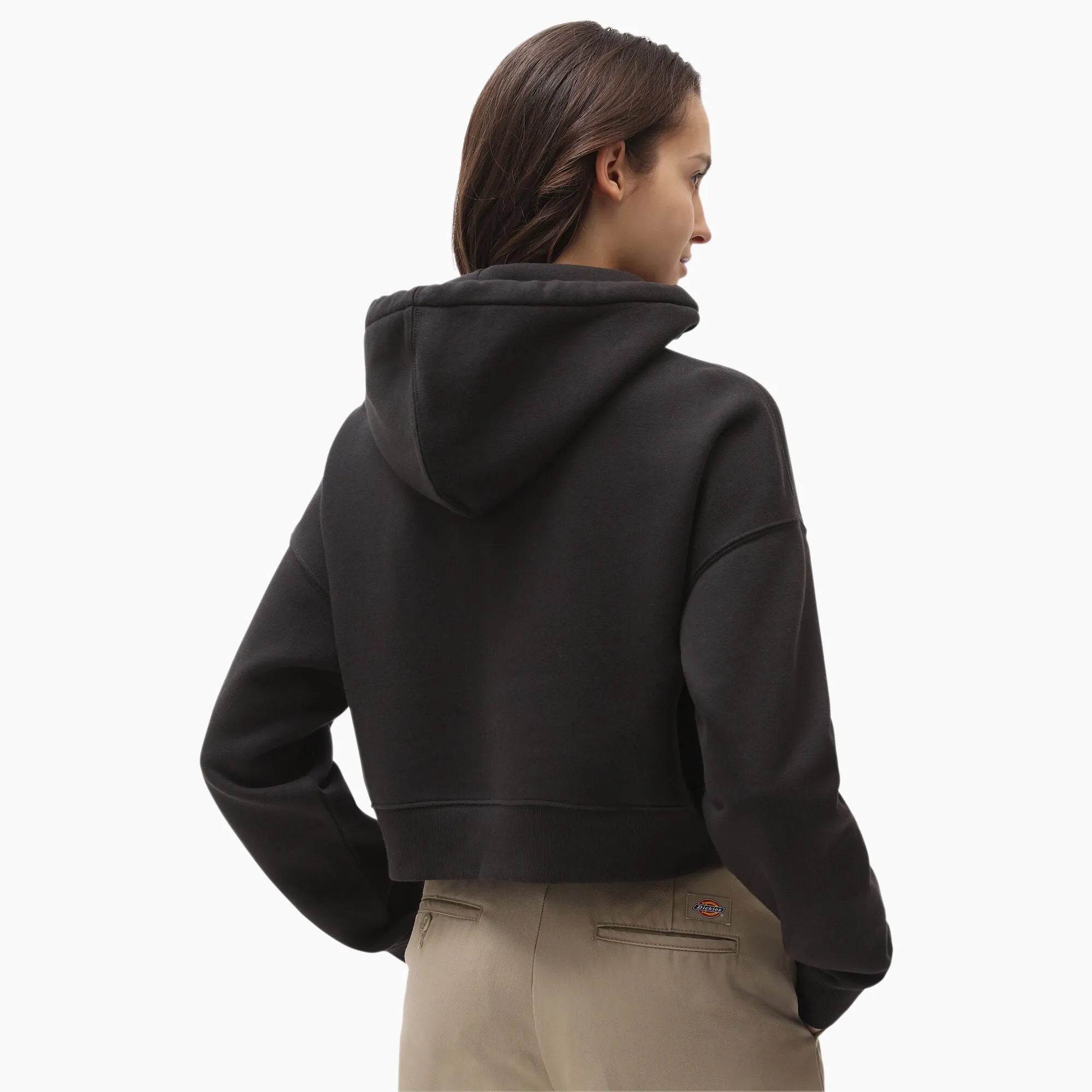 DICKIES - Women's Oakport Cropped Hoodie - Black