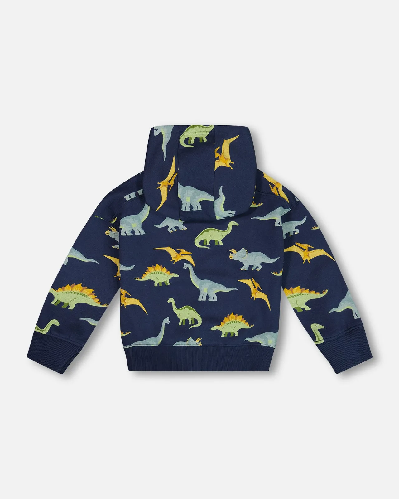 DPD Printed Dino Hoodie in Soft Fleece