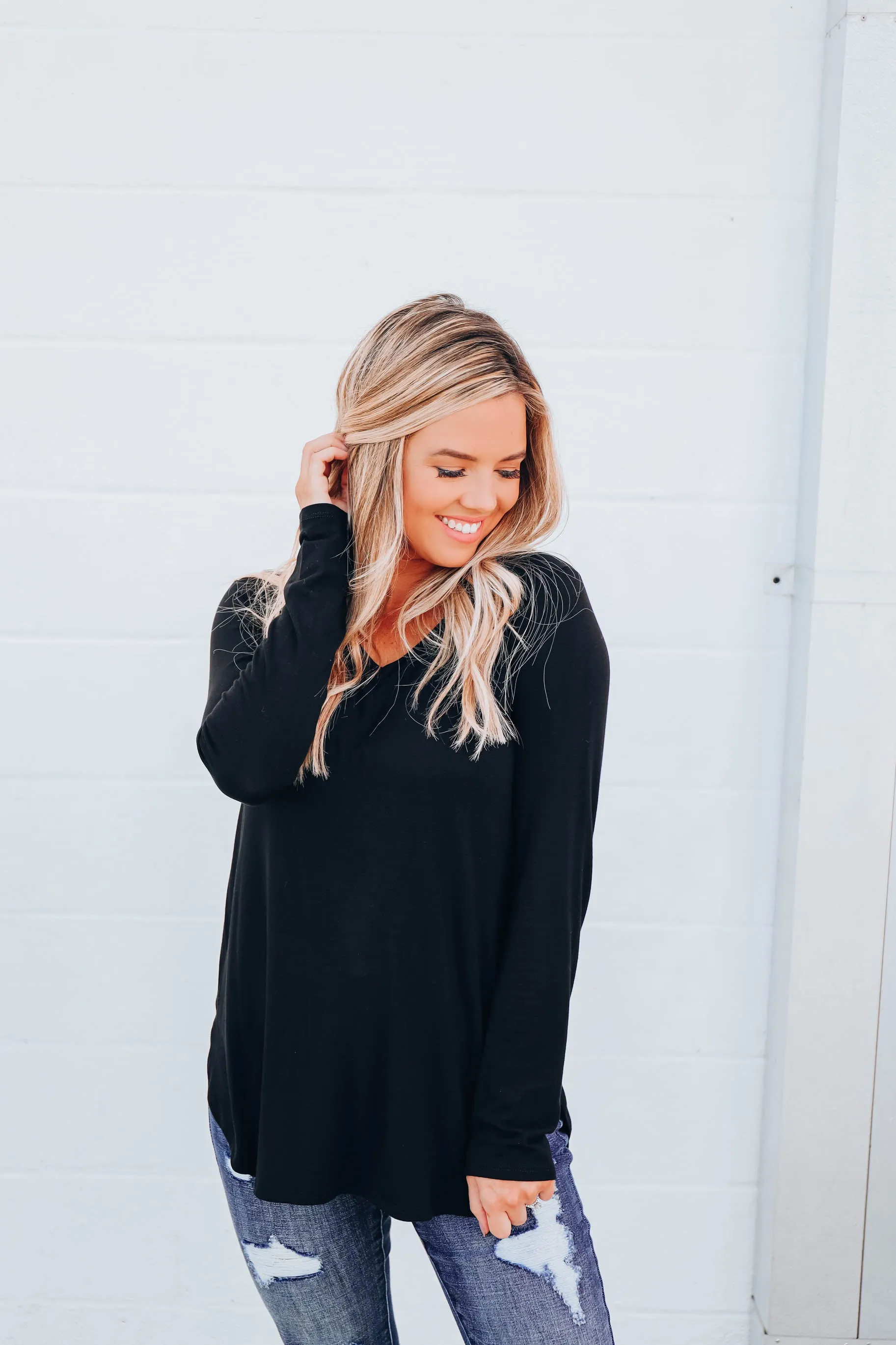 Easy Peasy Top - Black