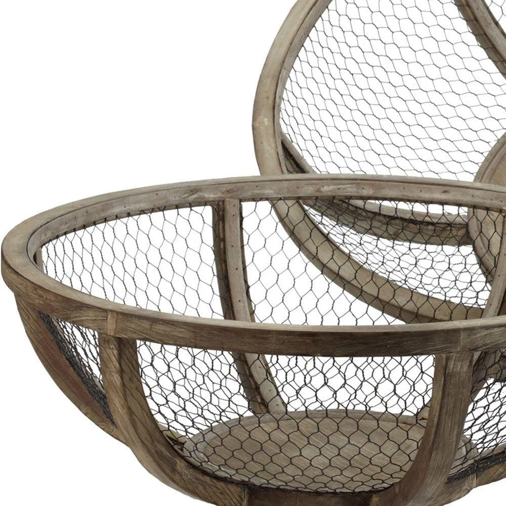 Farmhouse Mesh Wire Decorative Bowls