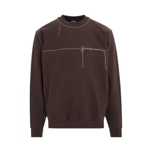 Fio Sweatshirt in Dark Brown