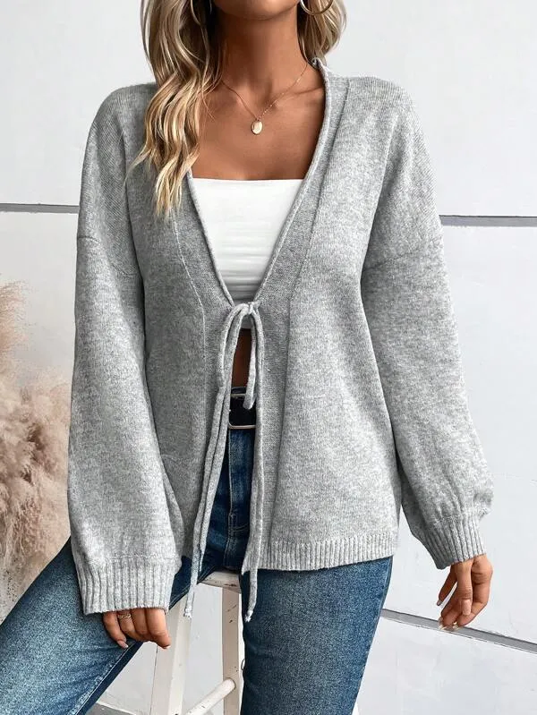 Gaby | Chic Plain Cardigan