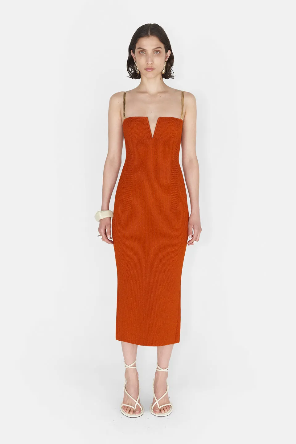 Galvanized Ophelia Dress - Arancio