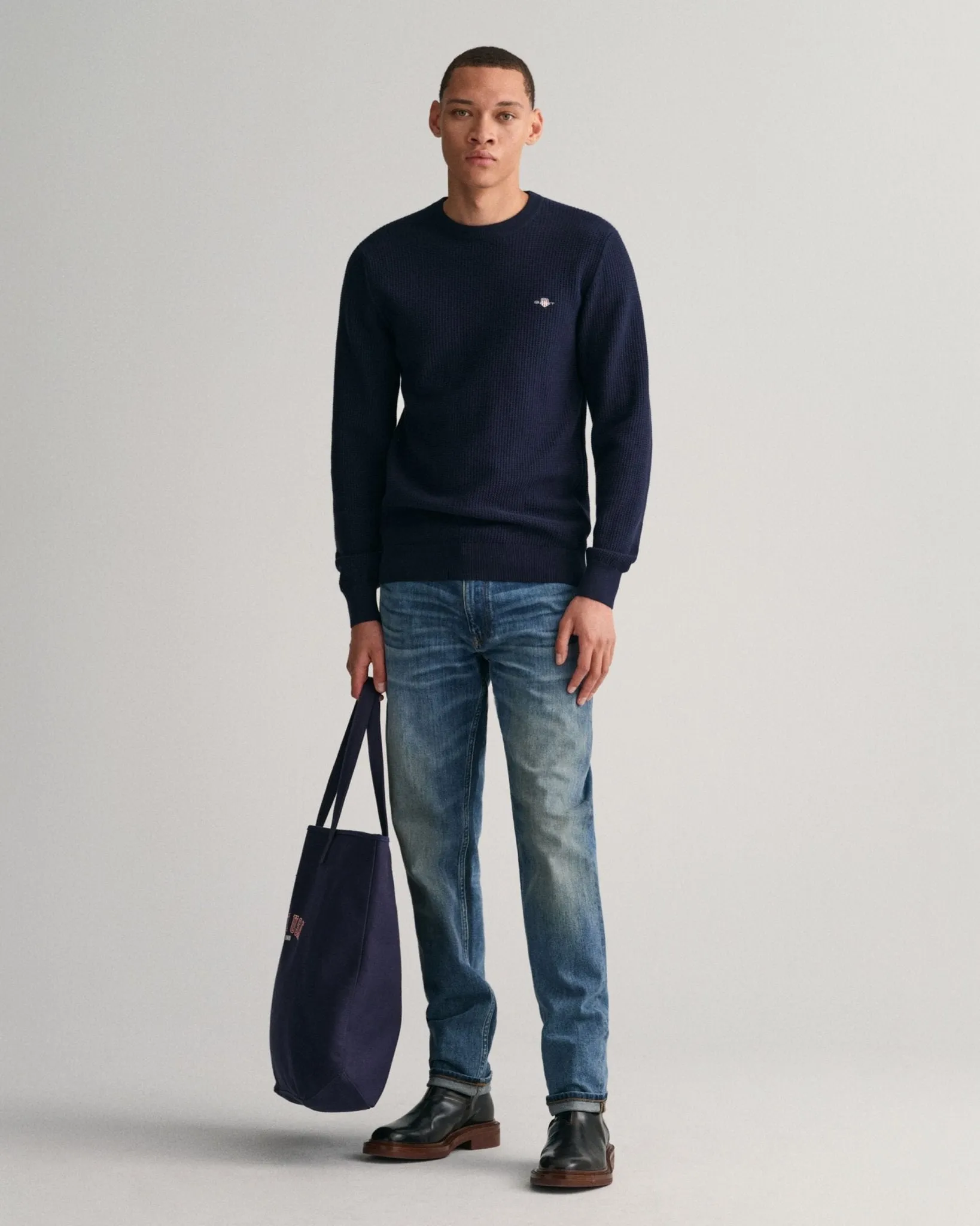 GANT Micro Cotton Texture Crew