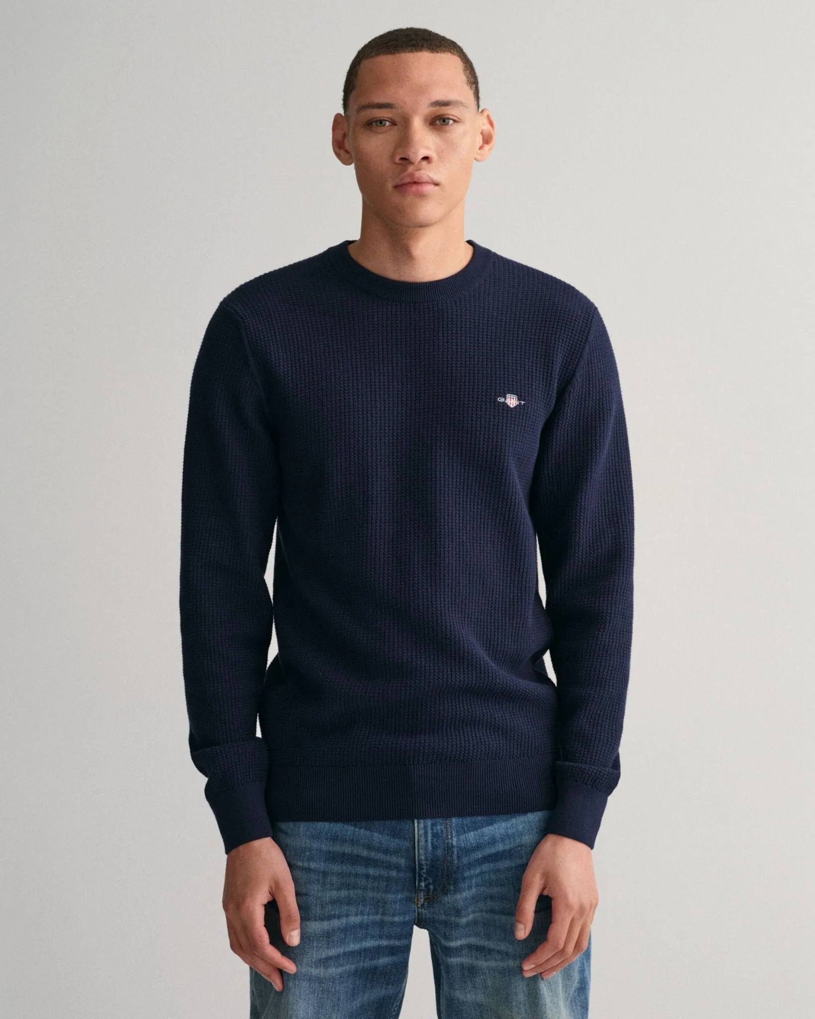 GANT Micro Cotton Texture Crew