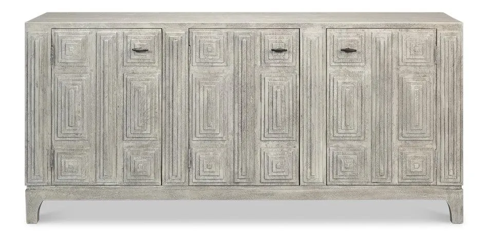 Gray Architectural Door Sideboard