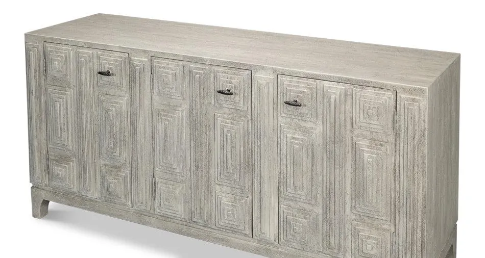 Gray Architectural Door Sideboard