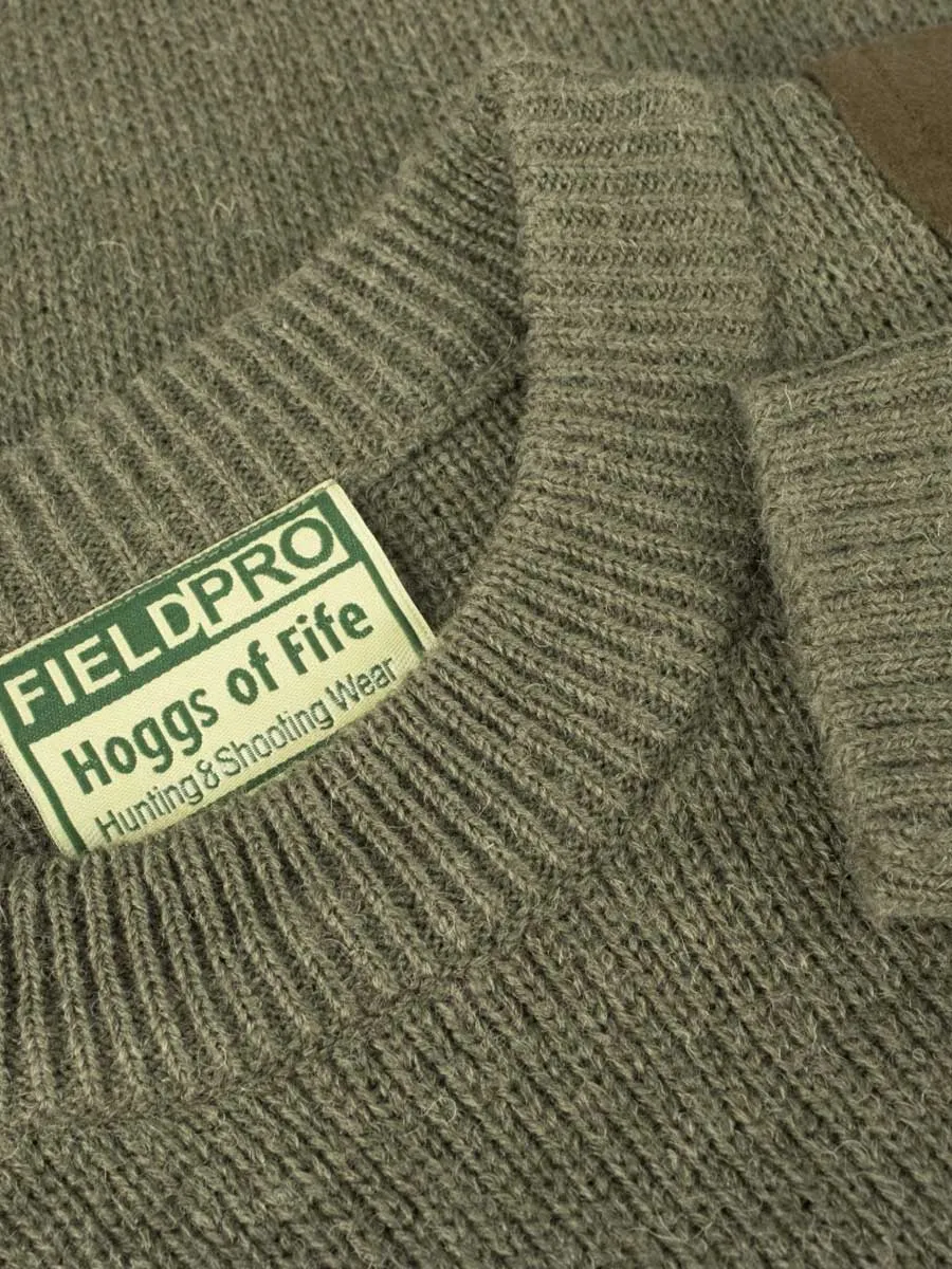 HOGGS OF FIFE Melrose Junior Hunting Pullover - Soft Marled Green