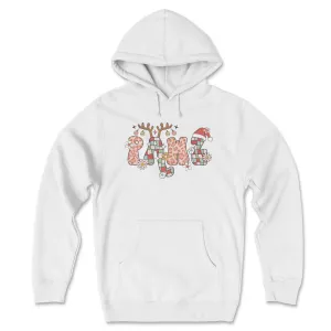 Holiday Pawz Pattern - Front Print (Adult Hoodie)