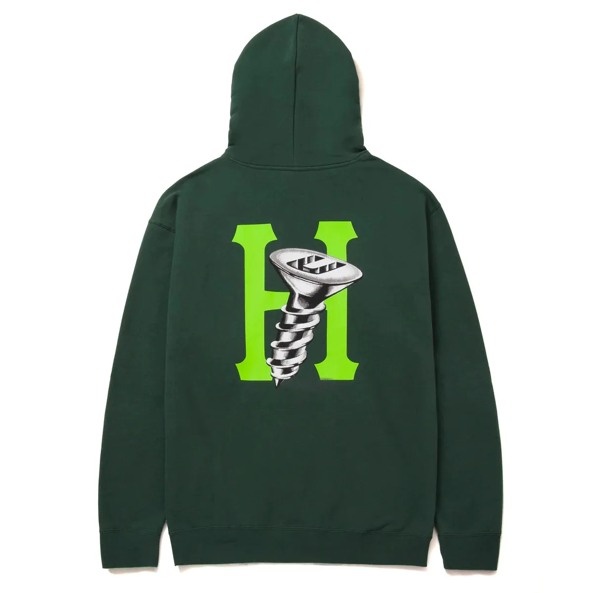 HUF - Hardware Pull Over Hoodie - Forest Green