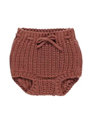 Knit Tie Bloomer, Cranberry