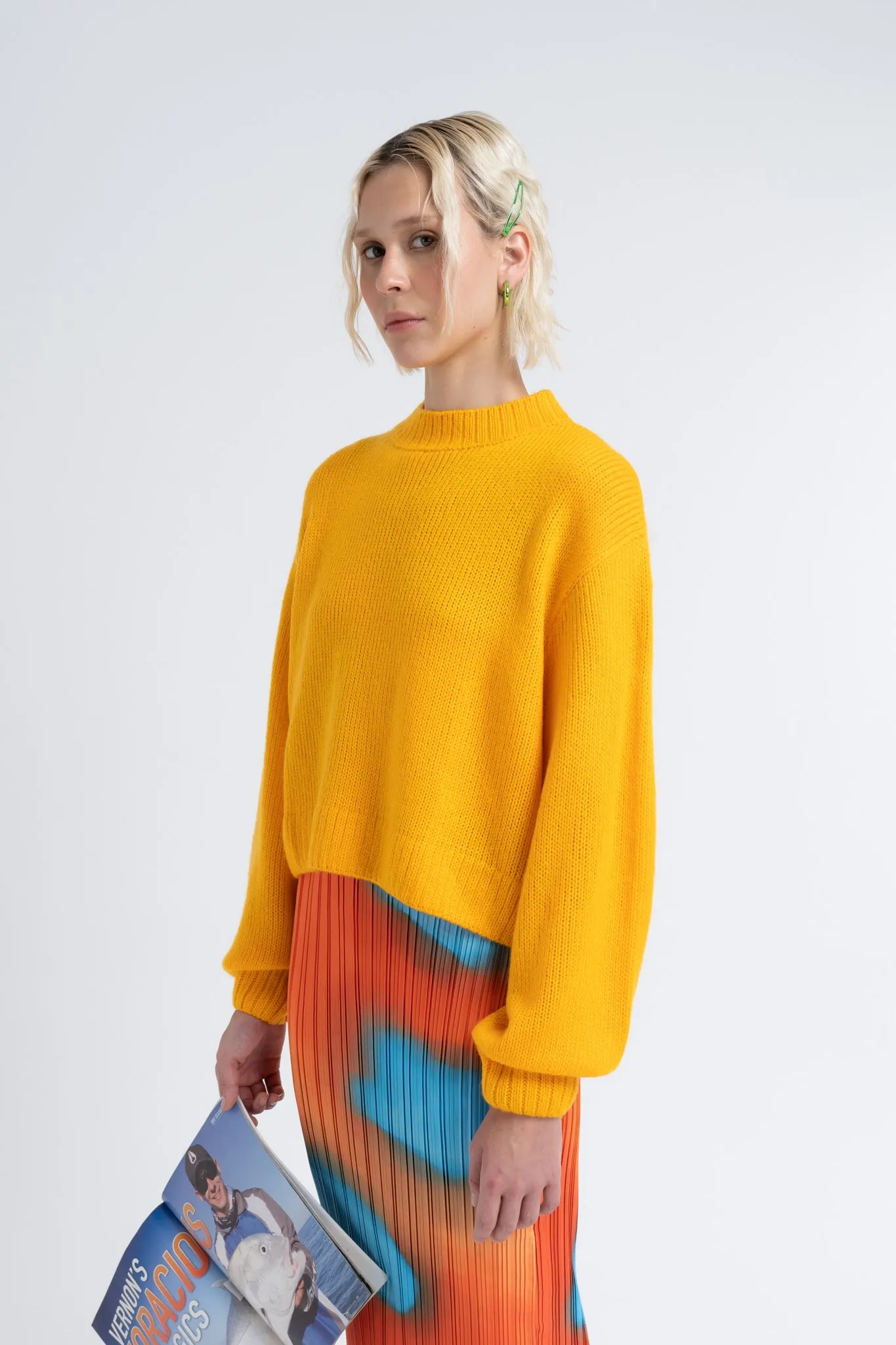 Lightweight Pullover in Carrot