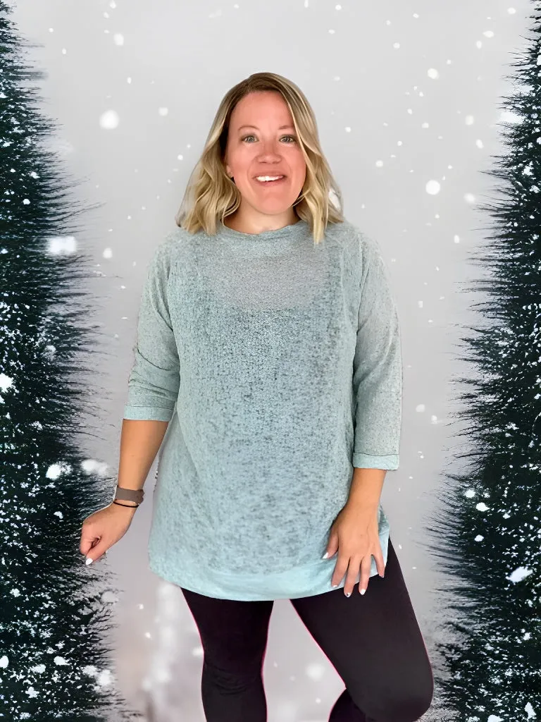 Lightweight, Semi Sheer Oversize Knit Tunic