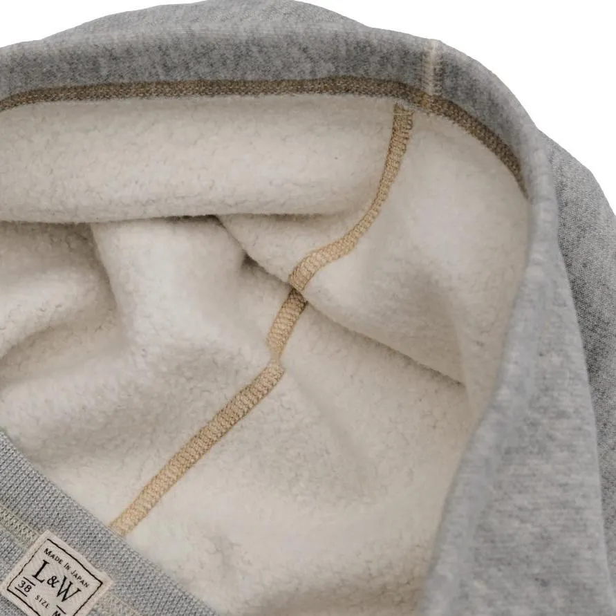 Loop & Weft Super Fluffy Knit After Hood Sweatshirt (Gray)