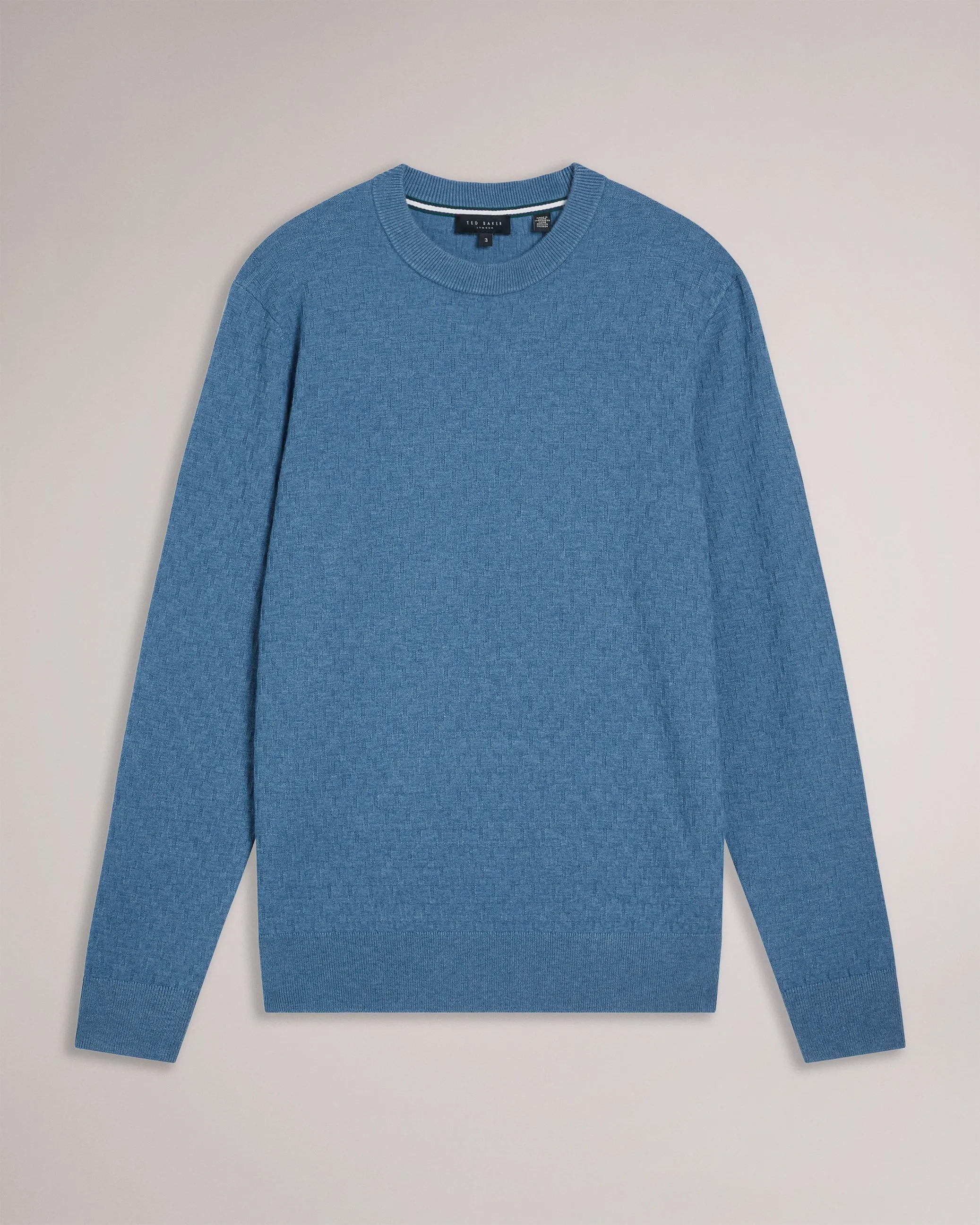 Loung Long Sleeve T Knit Jumper Teal-Blue