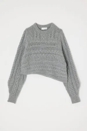 Moussy MV Cable Knitting Sweater