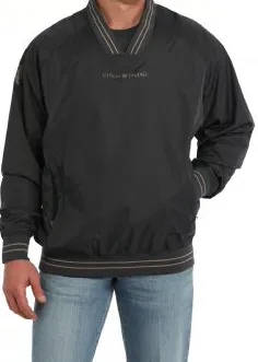 MWJ1919001-MEN'S VINTAGE NYLON PULLOVER - CHARCOAL