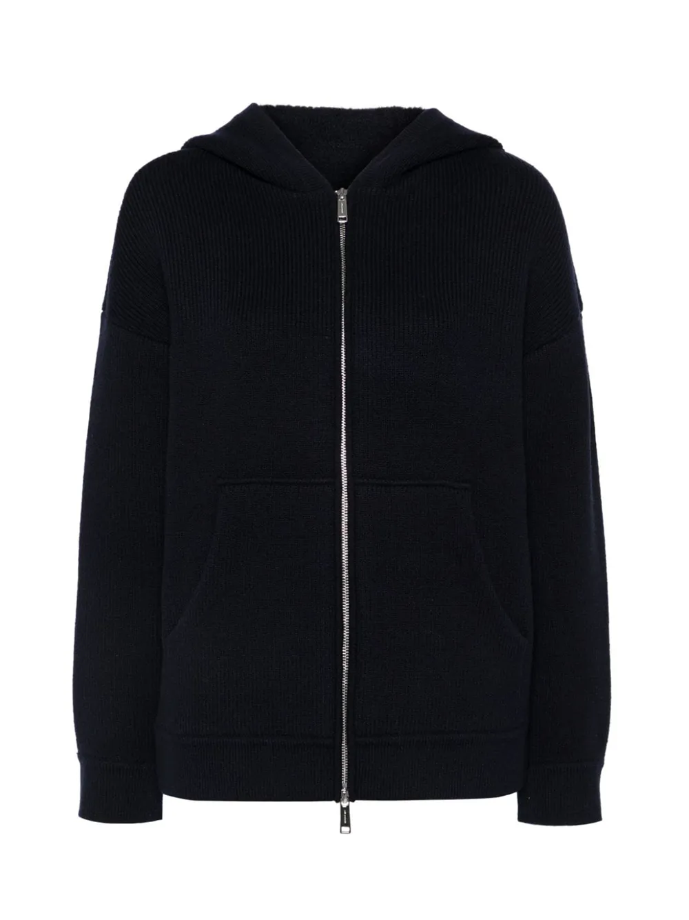 Navy Knit Hoodie