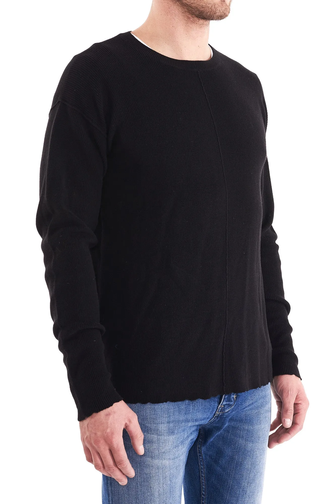 Neuw MENS INDIE CREW KNIT BLACK