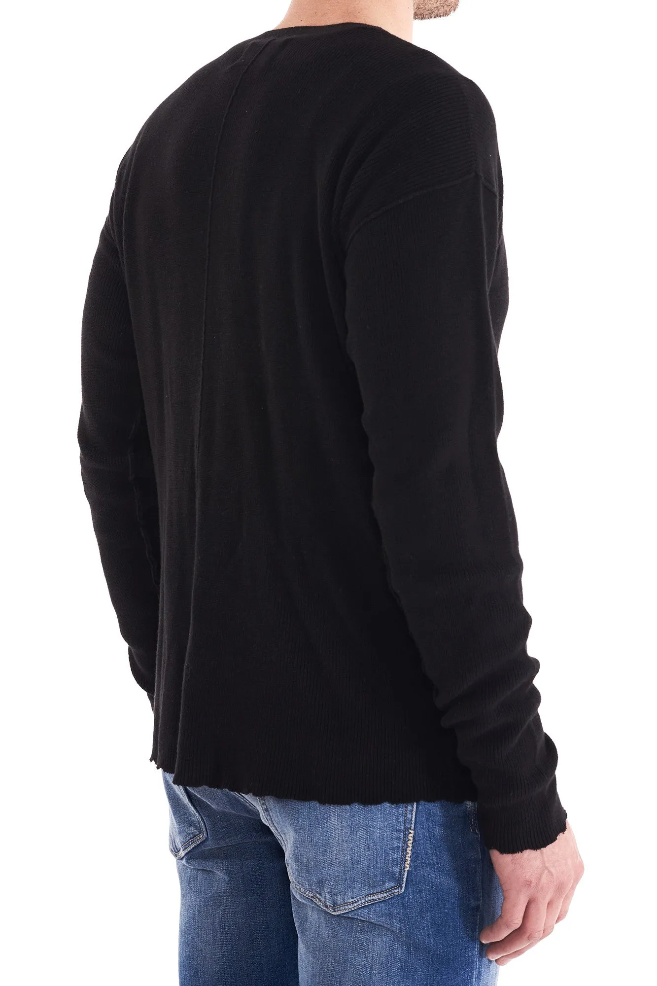 Neuw MENS INDIE CREW KNIT BLACK