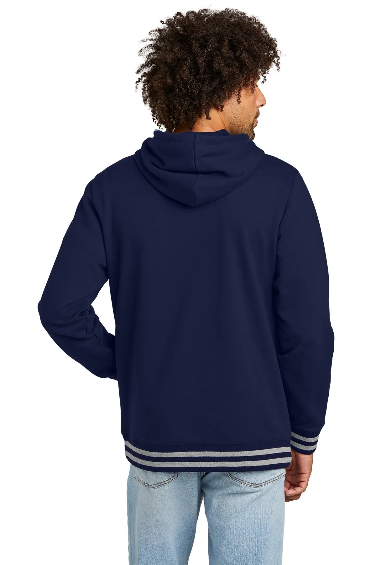 New Era Comeback Fleece Customized Hoodies, True Navy/ Athletic Heather