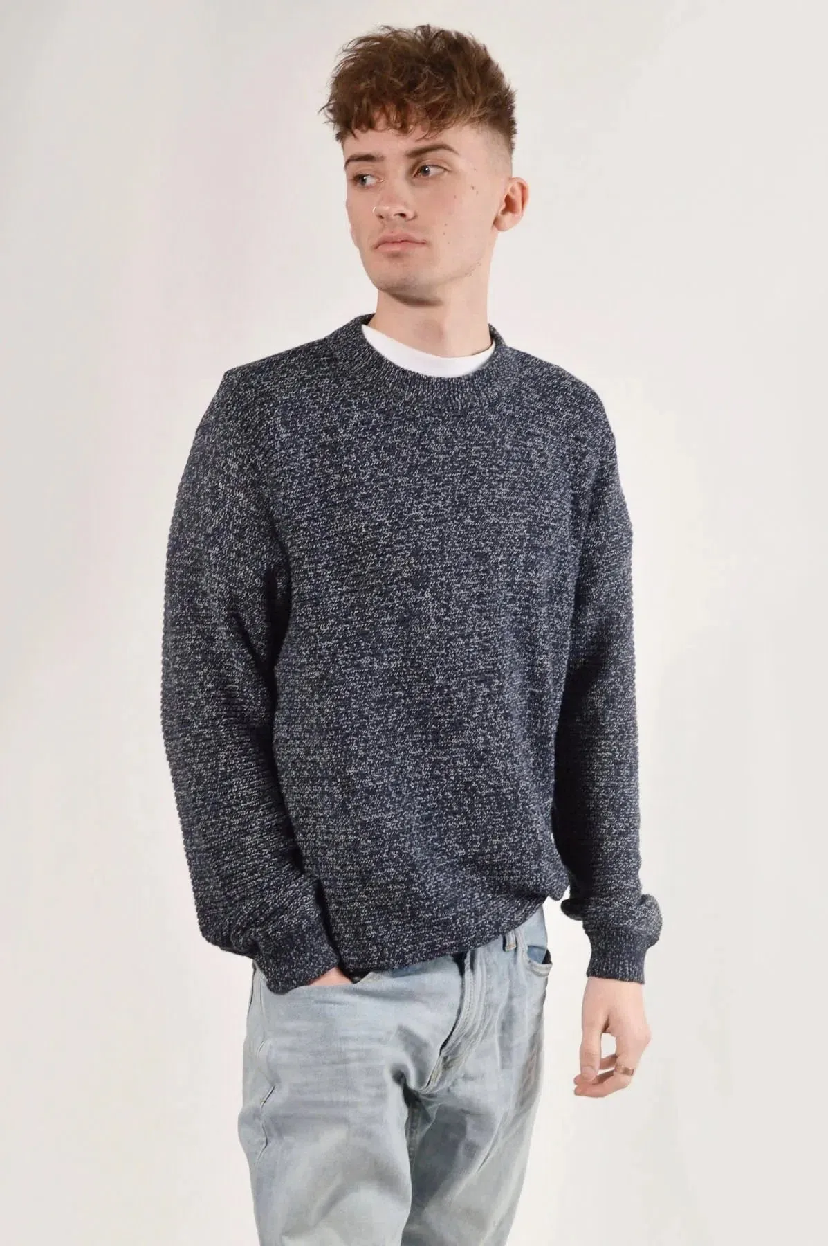 Ribbed Crew Neck Jumper