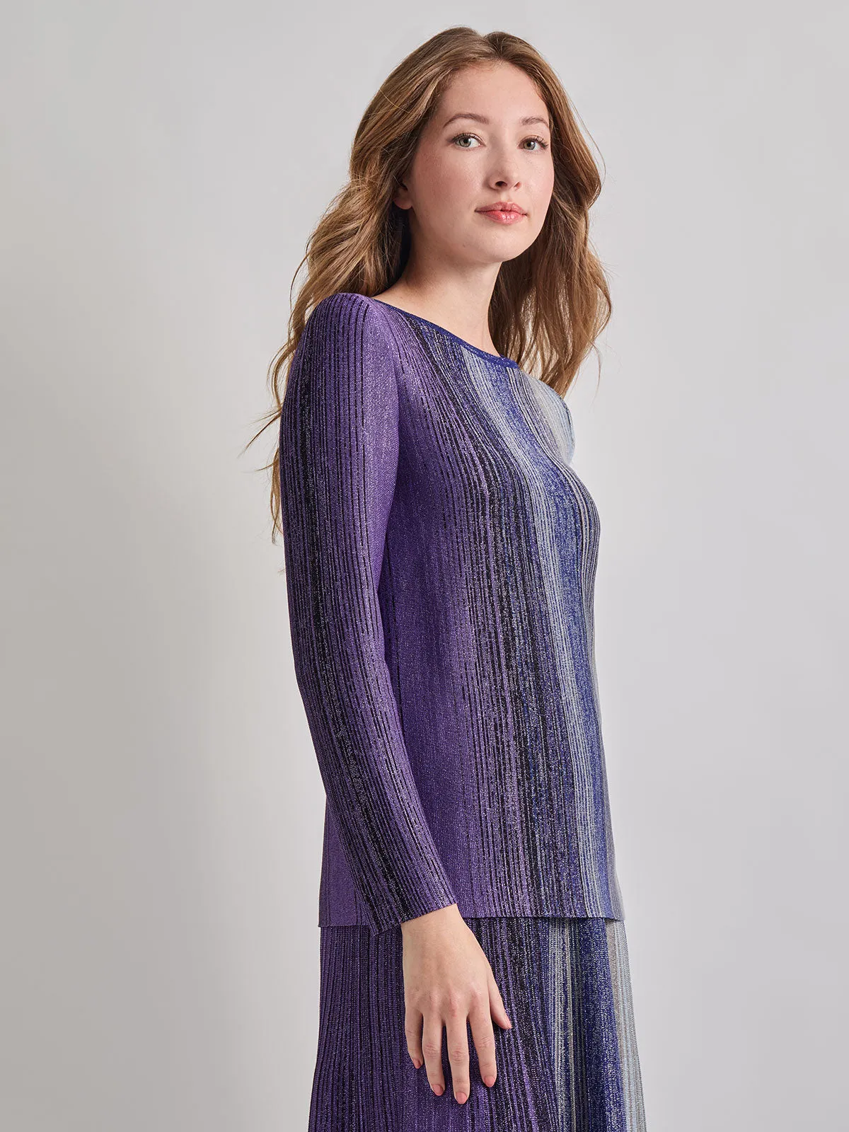 Shimmer Lurex Knit Tunic