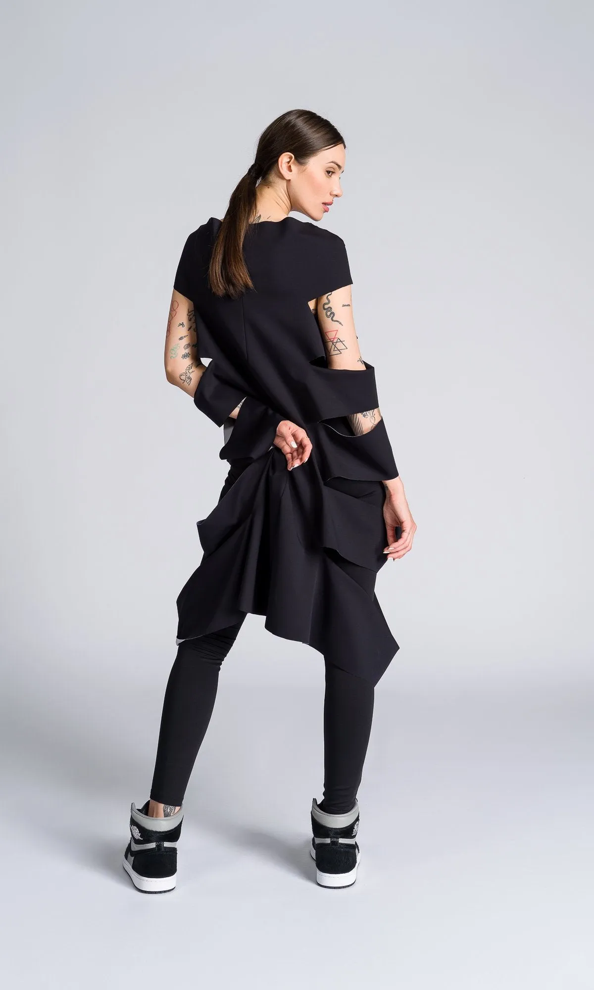 Sleeveless Tunic with Side Cutouts