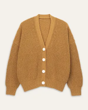 Sycamore V-Neck Cardigan | Mustard